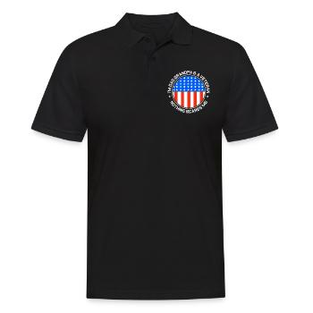 Je suis papa, grand-père et vétéran Dictons papa papa - Polo Homme - noir - Devant - Kai (181cm)