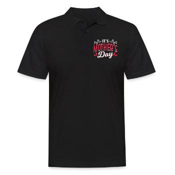 Heute Ist Muttertag Mama Mutter Mami Mutti - Männer Poloshirt - Schwarz - Vorne - Kai (181cm)
