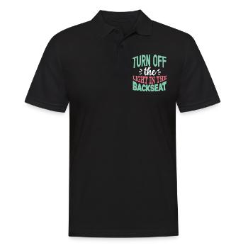 Das Licht Auf Dem Rücksitz Ausmachen Vater Papa - Männer Poloshirt - Schwarz - Vorne - Kai (181cm)