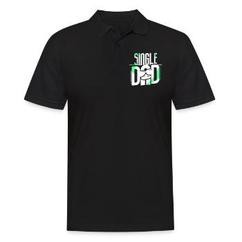 Single Parent Father Single Parent Papa Papi - Men's Polo Shirt - black - Front - Kai (181cm)