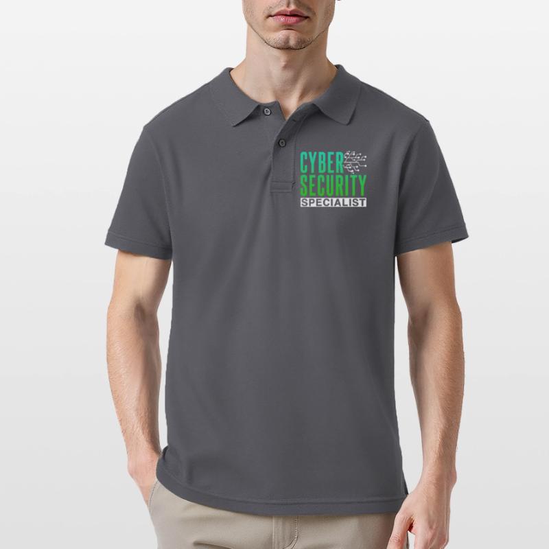 Cybersecurity Specialist Hack Hacker IT Security Men's Polo Shirt