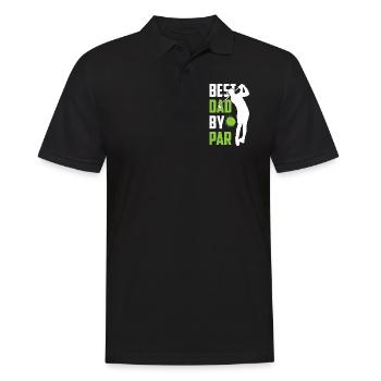 Meilleur papa par golf Père Papa Fête des pères Papa - Polo Homme - noir - Devant - Kai (181cm)
