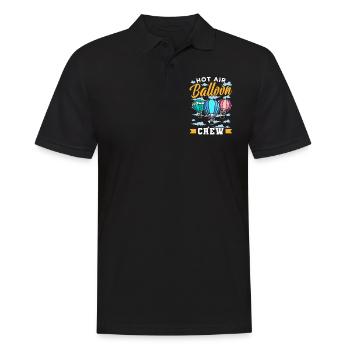 Vol en montgolfière équipage Balloonist Balloonist - Polo Homme - noir - Devant - Kai (181cm)
