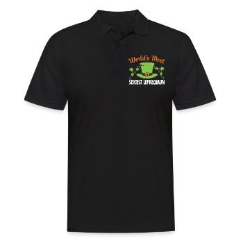 Le leprechaun le plus sexy du monde Irlande irlandaise - Polo Homme - noir - Devant - Kai (181cm)