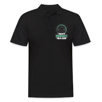 Je crée des feuilles de calcul professionnelles - Polo Homme - noir - Devant - Kai (181cm)
