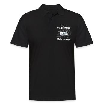 Ich fahre Wohnmobil - Männer Poloshirt - Schwarz - Vorne - Kai (181cm)