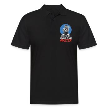 Muay Thai Master Martial Arts Fighter Fight - Men's Polo Shirt - black - Front - Kai (181cm)