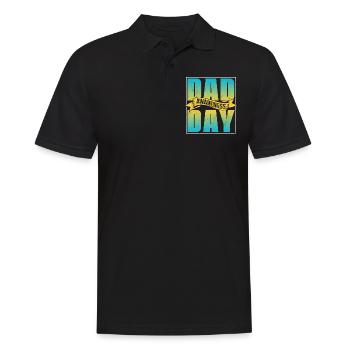 Vatertag Sprüche Vater Tag Papa Vater Papi - Männer Poloshirt - Schwarz - Vorne - Kai (181cm)