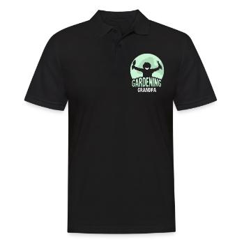 Jardinage Grand-père Jardin Grand-père Jardinier - Polo Homme - noir - Devant - Kai (181cm)