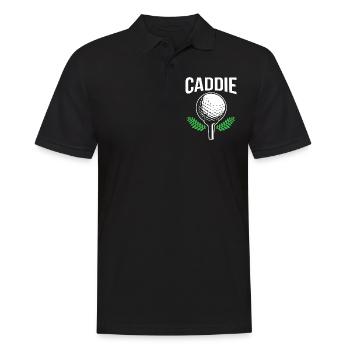 Caddie Golfing Profession Golfer Golfer - Men's Polo Shirt - black - Front - Kai (181cm)