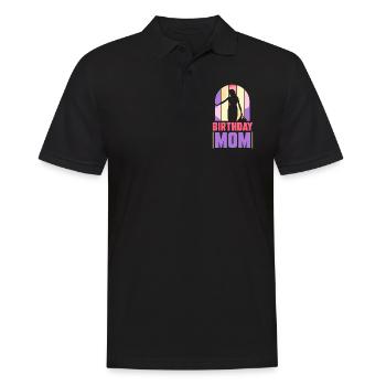 Anniversaire Maman Fête Mère Maman - Polo Homme - noir - Devant - Kai (181cm)