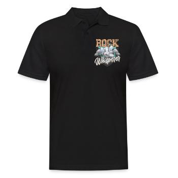 Rock Whisperer Geology Geology Student Geologist - Men's Polo Shirt - black - Front - Kai (181cm)