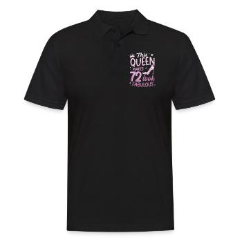 Cette reine fait 72 look Fabuleux 72e anniversaire - Polo Homme - noir - Devant - Kai (181cm)