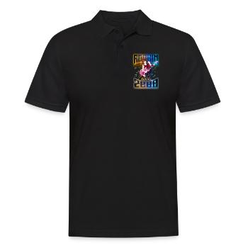 Rockin depuis 2000 Fan de musique rock 22e anniversaire - Polo Homme - noir - Devant - Kai (181cm)