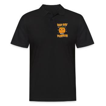 Its A Bad Day To Be A Pumpkin - Männer Poloshirt - Schwarz - Vorne - Kai (181cm)