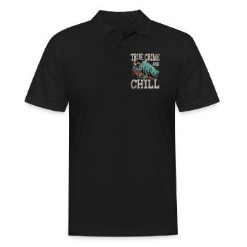 True Crime et Chill - Polo Homme - noir - Devant - Kai (181cm)