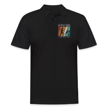 Il faut beaucoup de balles pour jouer au padel - Polo Homme - noir - Devant - Kai (181cm)