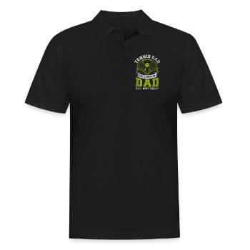 Cool Tennis Dad Tennis Player Father - Männer Poloshirt - Schwarz - Vorne - Kai (181cm)