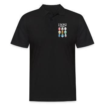 Luchador Masks Lucha Libre - Men's Polo Shirt - black - Front - Kai (181cm)