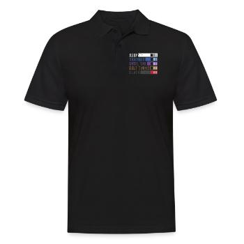 Continuez à vous entraîner jusqu’à ce que la ceinture devienne Black Jiu Jitsu - Polo Homme - noir - Devant - Kai (181cm)