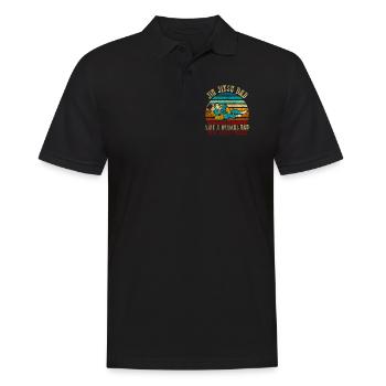 Comme un père normal juste beaucoup plus cool Jiu Jitsu - Polo Homme - noir - Devant - Kai (181cm)