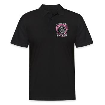 I'm Classic Built 1987 Motorcycle 36th Birthday - Männer Poloshirt - Schwarz - Vorne - Kai (181cm)