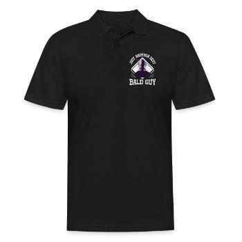 Being Bald Bald Guy With A Beard Bald Dad - Men's Polo Shirt - black - Front - Kai (181cm)