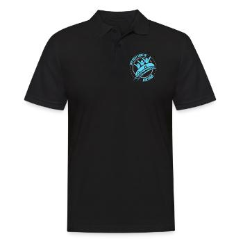 My Best Time Is Airtime Roller Coaster - Men's Polo Shirt - black - Front - Kai (181cm)