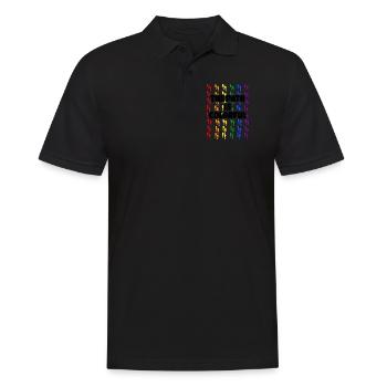 The Path Is Colorful Cute LGBTQ Pride Rainbow - Männer Poloshirt - Schwarz - Vorne - Kai (181cm)