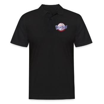 Baseball Is The Best Game In The World - Männer Poloshirt - Schwarz - Vorne - Kai (181cm)