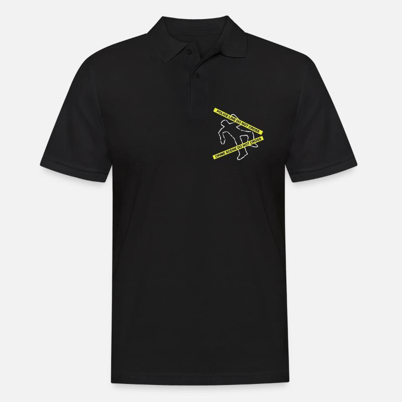 Tatort-Set - Männer Poloshirt - Schwarz