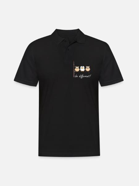 sei individuell - Männer Poloshirt - Schwarz