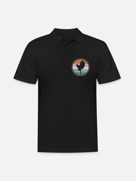 Vogel Vögel - Männer Poloshirt - Schwarz