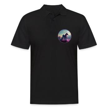 Unicorn - Men's Polo Shirt - black - Front - Kai (181cm)