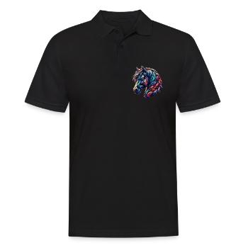 Cheval - Polo Homme - noir - Devant - Kai (181cm)