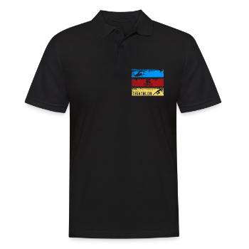 Triathlon - Männer Poloshirt - Schwarz - Vorne - Kai (181cm)