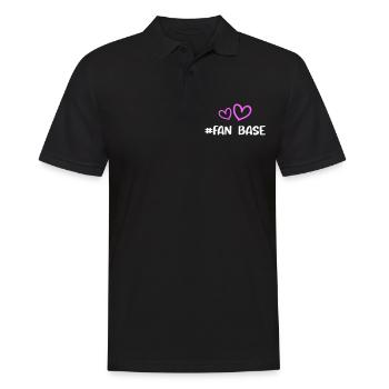 Fan Base Heart Love - Men's Polo Shirt - black - Front - Kai (181cm)
