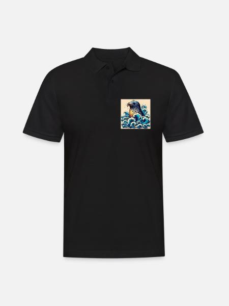 Siegel - Männer Poloshirt - Schwarz