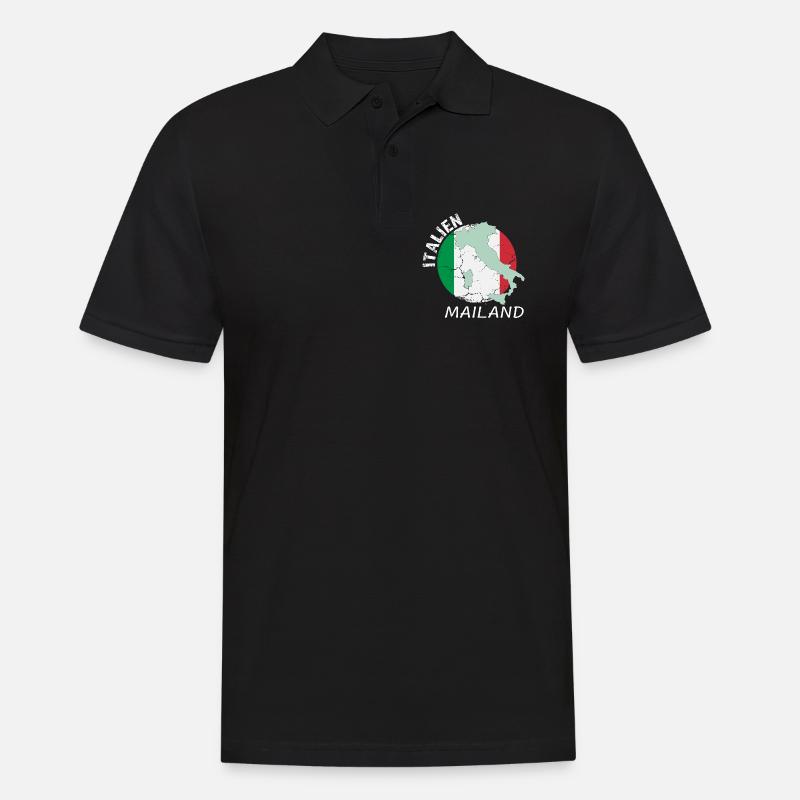Mailand - Männer Poloshirt - Schwarz