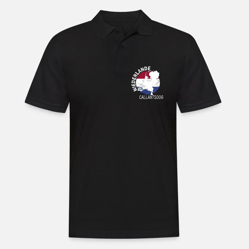 Callantsoog - Männer Poloshirt - Schwarz