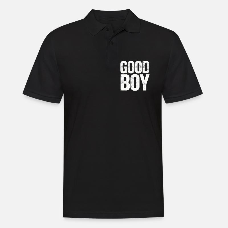 Guter Junge - Männer Poloshirt - Schwarz