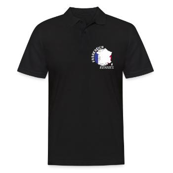 Rennes - Men's Polo Shirt - black - Front - Kai (181cm)