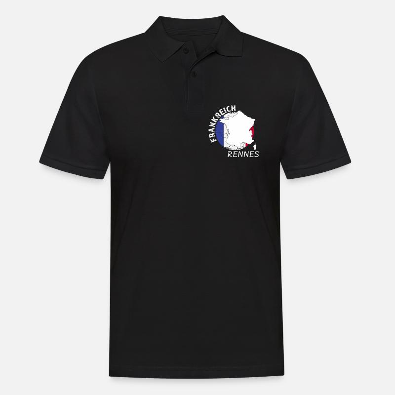 Rennes - Männer Poloshirt - Schwarz