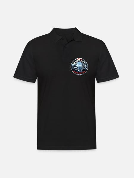 Grönland Ist Nicht Zum Verkauf Flagge - Männer Poloshirt - Schwarz