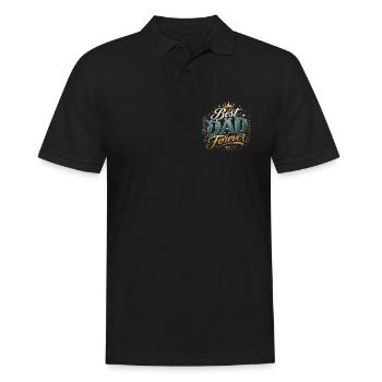 Meilleur Papa Pour Toujours - Fête des pères - Polo Homme - noir - Devant - Kai (181cm)