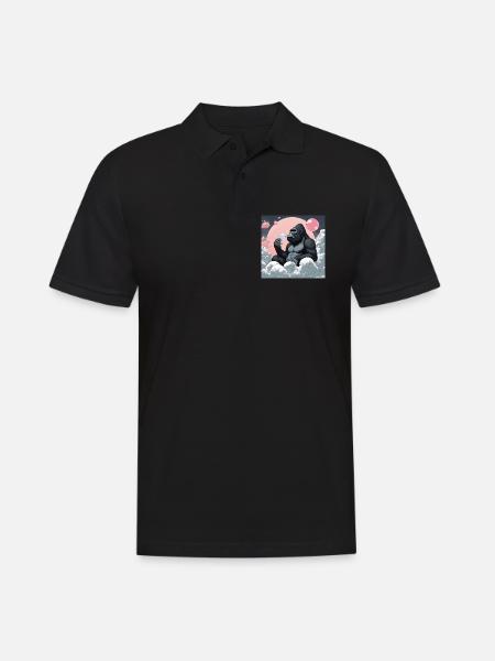 Bosutom ☁️☁️☁️ - Männer Poloshirt - Schwarz