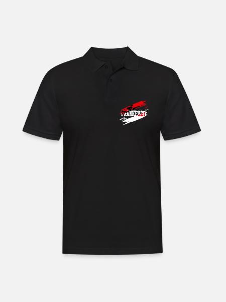 Frankfurt Fussball - Männer Poloshirt - Schwarz