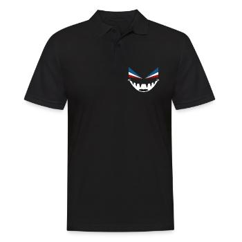 Böser Blick Rostock - Männer Poloshirt - Schwarz - Vorne - Kai (181cm)