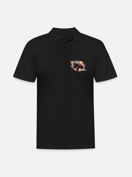 Traktor 5245 - Männer Poloshirt - Schwarz