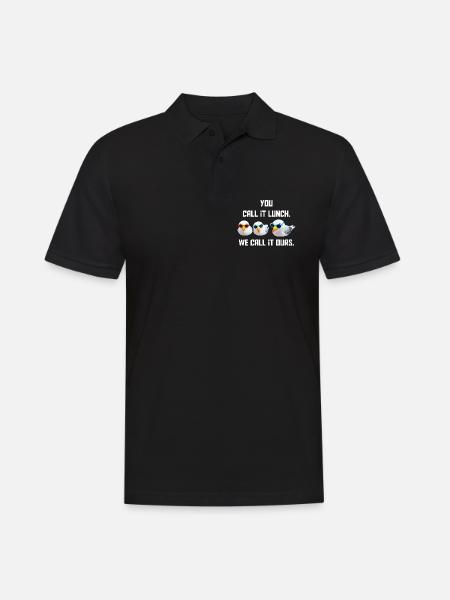 Du nennst es Mahlzeit - Wir nennen es Unser - Männer Poloshirt - Schwarz
